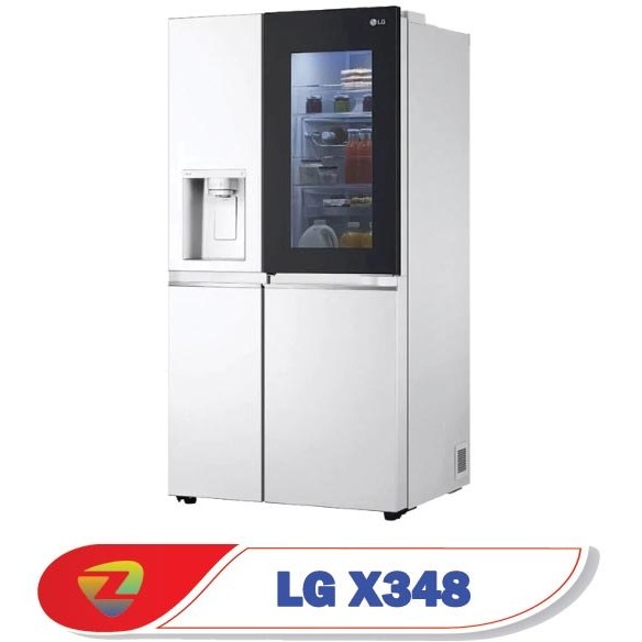 یخچال الجی سایدبای ساید مدل x348 رنگ سفید